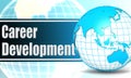 Career development with sphere globe