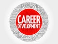 Career development word cloud Royalty Free Stock Photo