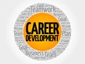 Career development word cloud Royalty Free Stock Photo