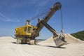 Career excavator for mining of limestone