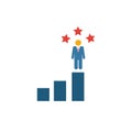Career Growth icon. Simple element from human resources icons collection. Creative Career Growth icon ui, ux, apps, software and Royalty Free Stock Photo