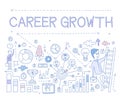 Career Growth Infographics. Vector Illustration