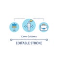 Career guidance concept icon Royalty Free Stock Photo