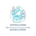 Career-ladder concept icon