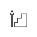 Career ladder line icon Royalty Free Stock Photo