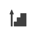 Career ladder vector icon Royalty Free Stock Photo