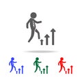 Career ladder vector icon. Elements of human resource in multi colored icons. Business, human resource sign. Looking for talent. S