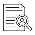 Career Line Style vector icon which can easily modify or edit