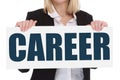 Career opportunities goals success and development business concept