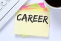 Career opportunities goals success and development business desk