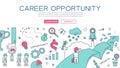 Career opportunity for website banner and landing page Royalty Free Stock Photo