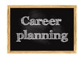 Career planning blackboard notice Vector illustration