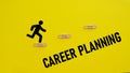 Career planning is shown using the text. Create your future Royalty Free Stock Photo