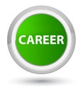Career prime green round button Royalty Free Stock Photo