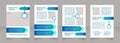 Career prospects and benefits blank brochure layout design