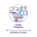 Career prospects concept icon