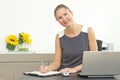Career woman at the office Royalty Free Stock Photo