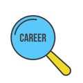 Career Word Magnifying Glass