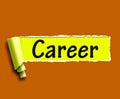 Career Word Means Internet Job Or Employment Search