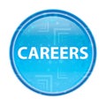 Careers floral blue round button