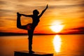 Carefree woman meditating in nature.Finding inner peace.Yoga practice.Spiritual healing lifestyle.Enjoying peace,anti-stress Royalty Free Stock Photo