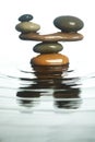 Carefully balanced stones Royalty Free Stock Photo