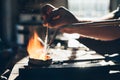 Carefully bringing metal up to temperature in a crucible