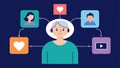 A caregiver using personalized playlists for their loved one with dementia as a way to connect and bond over shared