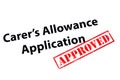 Carers Allowance Application Approved Royalty Free Stock Photo
