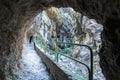 The Cares trail, garganta del cares, in the Picos de Europa Mountains, Spain