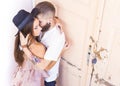Caressing couple Royalty Free Stock Photo