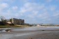 Carew Castle and today mill Pembrokeshire Royalty Free Stock Photo