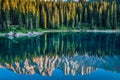 Carezza lake, Val di fassa, Dolomites, Alps, Italy