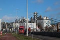 Cargill food and oil production plant in the Botlek harbor in the Port of Rotterdam. Royalty Free Stock Photo