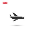 Cargo airplane icon vector design isolated