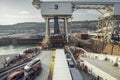 Loading of Crossing Ferry in Dover port