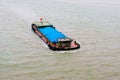 Cargo boat on the Qiantang river