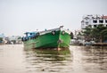 Cargo boat on the river, Mekong Delta, Vietnam Royalty Free Stock Photo