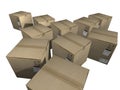 Cargo boxes Royalty Free Stock Photo