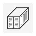Cargo container box Royalty Free Stock Photo