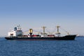 Cargo container freighter ship sailing