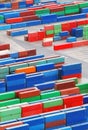 Cargo container in port - trasnportation Royalty Free Stock Photo