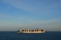 cargo container ship at sea export freight vessel