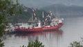 Cargo container ship Sevmorput - Russian nuclear-powered ice breaker lighter