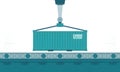 Cargo Container Transportation Royalty Free Stock Photo