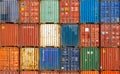 Cargo containers background