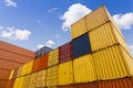 Cargo containers Royalty Free Stock Photo