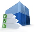 Cargo containers and successful checklist