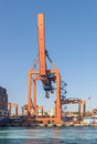 CargoÃÂ crane in the port of Istanbul.