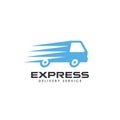 cargo delivery services logo design. fast truck vector icon design Royalty Free Stock Photo